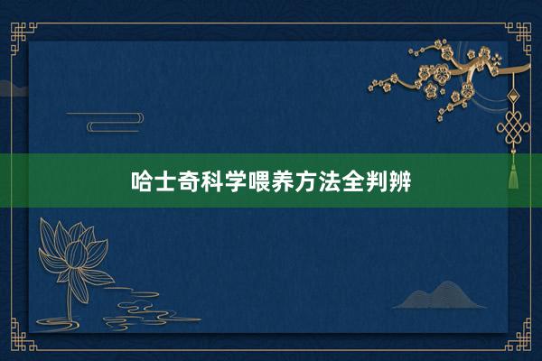 哈士奇科学喂养方法全判辨